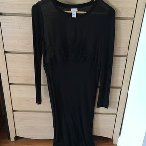 Black maxi dress